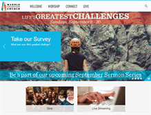 Tablet Screenshot of marblechurch.org